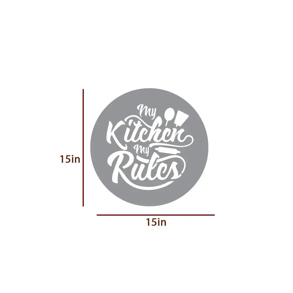 My Kitchen My Rules Backlit Light Wall Decor | Stylish LED Kitchen Sign