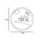 Chirping Birds Round LED Acrylic Wall Light