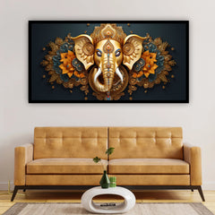 Lord Ganesha Wall Art | Premium Spiritual Paintings by Creative Decor