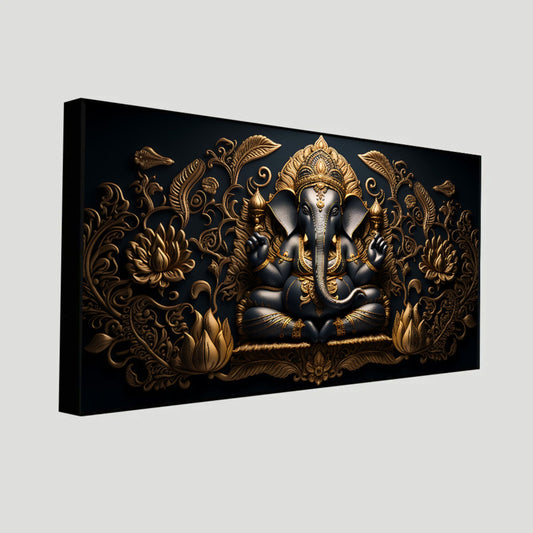 Decorative Lord Ganesha Painting | Zen Wall Art by Creative Decor