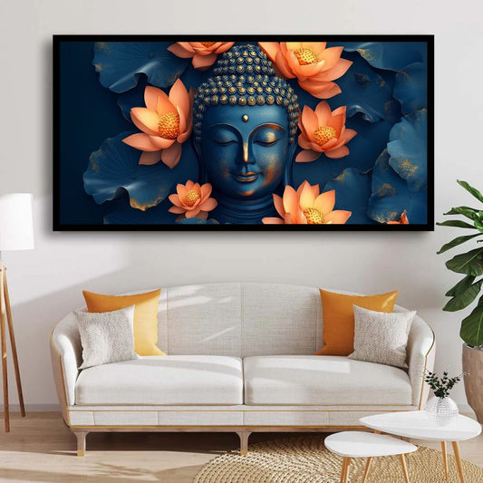 Serenity of Lord Buddha Wall Paintings by Creative Decor