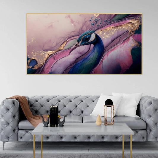 A Dance of Colors | Stunning Peacock Canvas Wall Art for Every Room