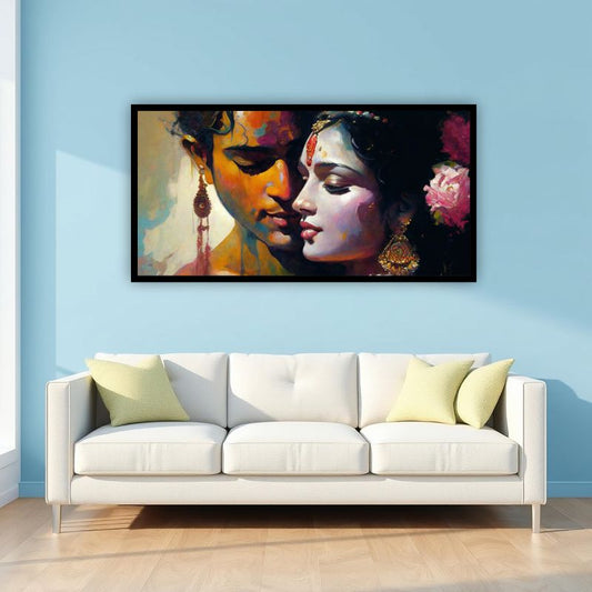 Radha Krishna Canvas Wall Art | Bring Peace Home with Creative Decor