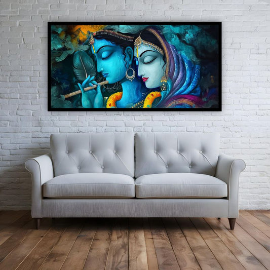 Creative Decor Radha Krishna Painting | Spiritual Serenity for Your Home and Office