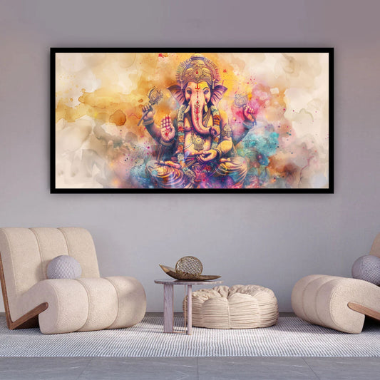 Lord Ganesha Wall Painting | Tranquil Home Decor by Creative Decor