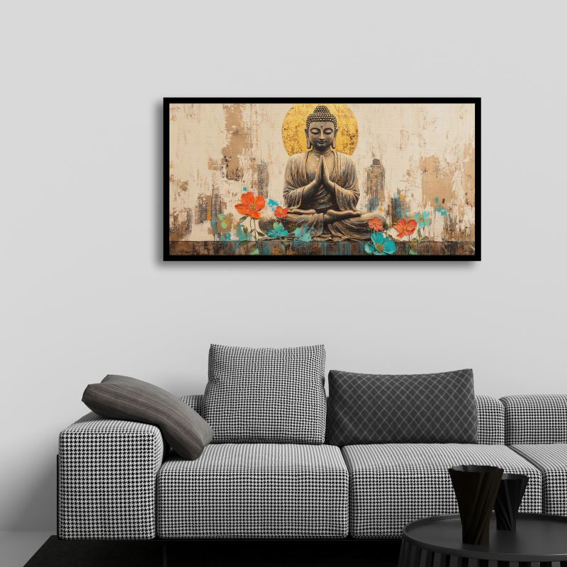 A Calming Gautam Buddha Painting to Enhance Your Living Space | The Art of Zen