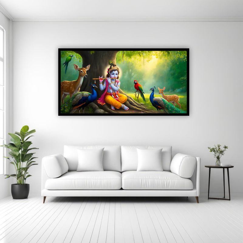 Radha Krishna Wall Art | Premium Spiritual Paintings by Creative Decor