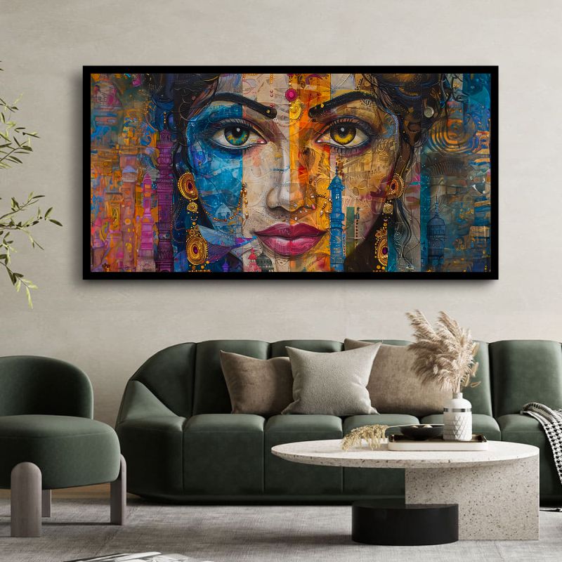 Abstract Figures in Motion: Wall Paintings by Creative Decor