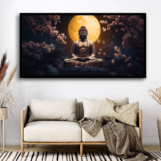 Serenity of Lord Buddha Wall Paintings by Creative Decor