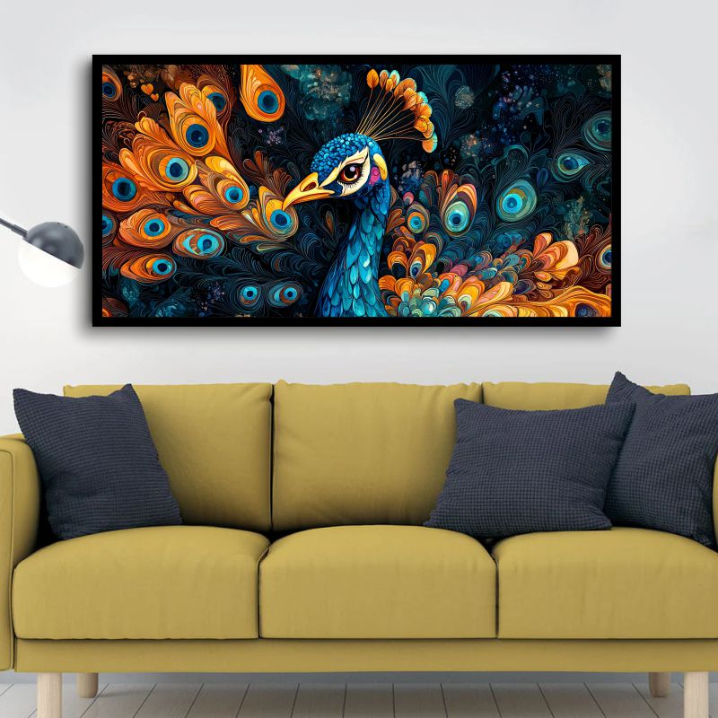 Peacock paintings