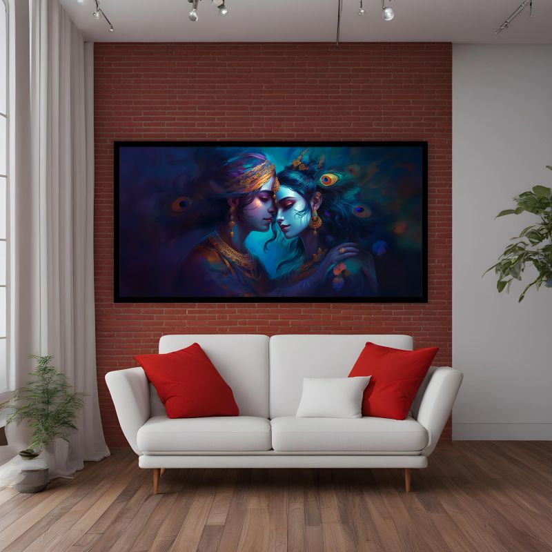 Decorative Peacock Painting | Tranquil Zen Wall Art for Serene Interiors by Creative Decor