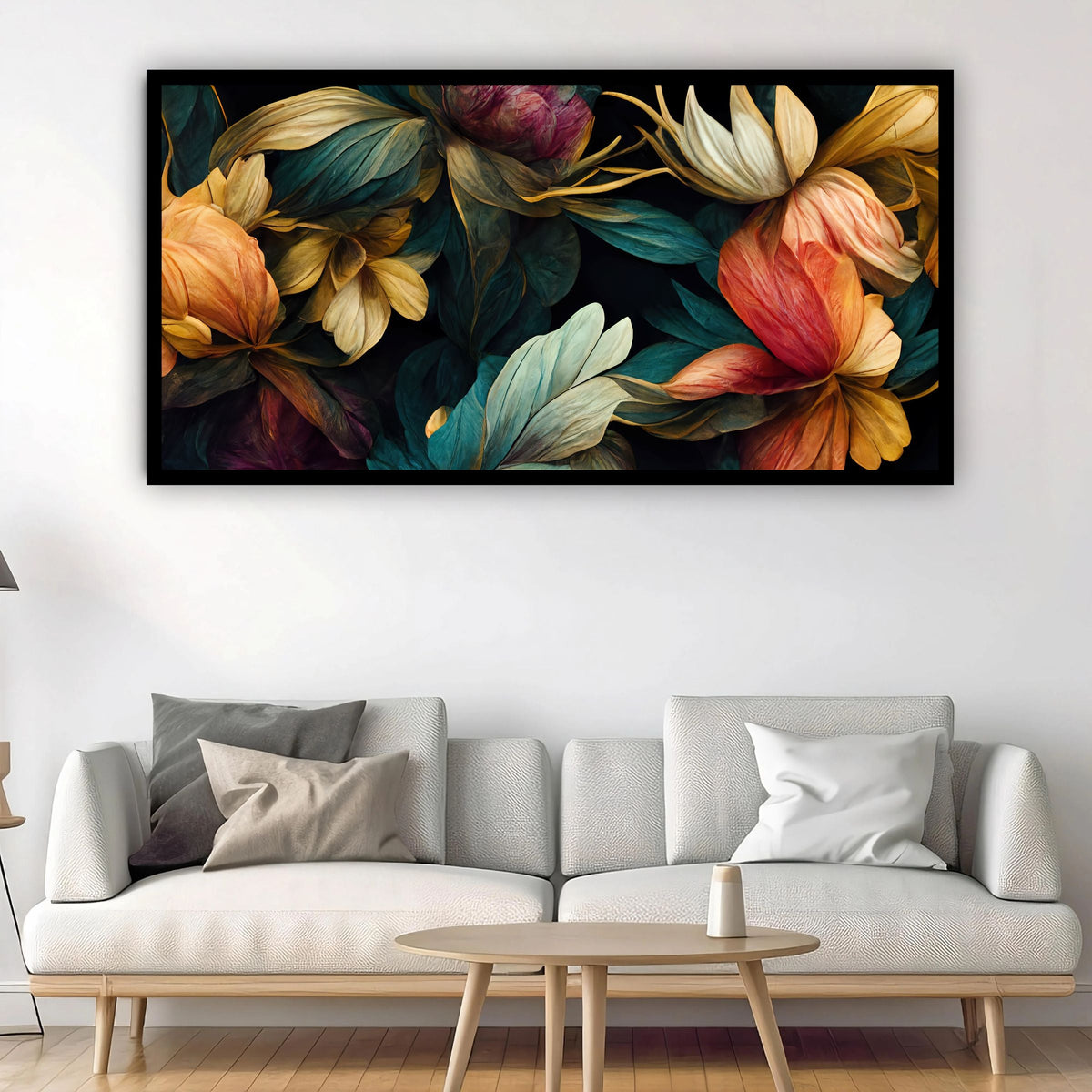 Minimalist Flower Wall Art | Modern Painting