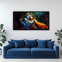 Radha Krishna Art | Spiritual Zen Paintings for Tranquil Interiors