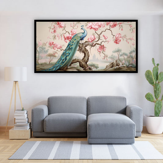 Peacock Canvas Wall Art | Bring Peace Home with Creative Decor