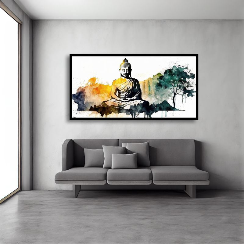 Gautam Buddha Wall Painting | Spiritual Decor by Creative Decor