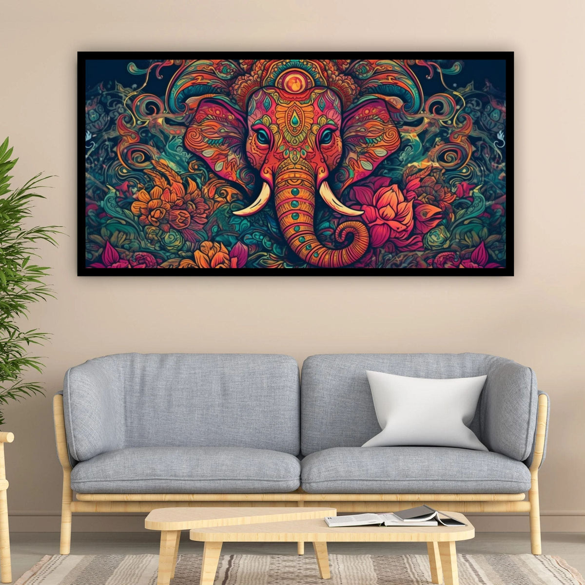 Lord Ganesha Wall Painting | Spiritual Decor by Creative Decor