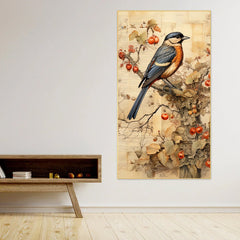 A Joyful Celebration of Nature’s Beauty | Colorful Bird | Canvas Wall Painting for Living Room, Bedroom , and Office.