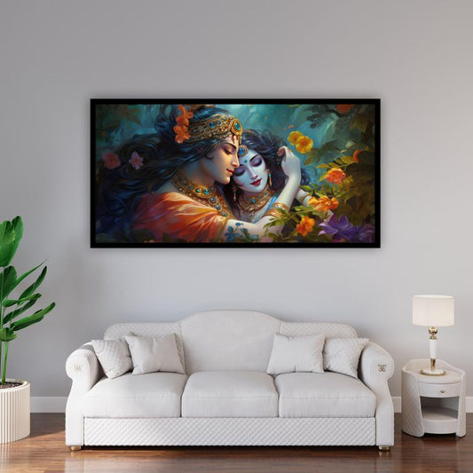 Radha Krishna Painting for Wall | Artistic Symbol of Love & Devotion