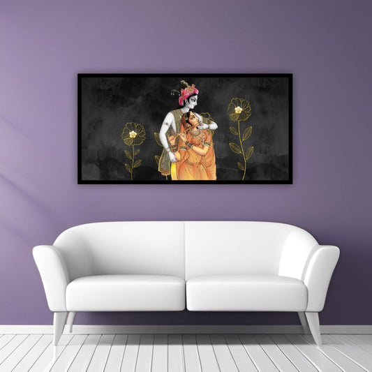 Creative Decor Radha Krishna Art | Tranquil Wall Paintings to Uplift Your Space