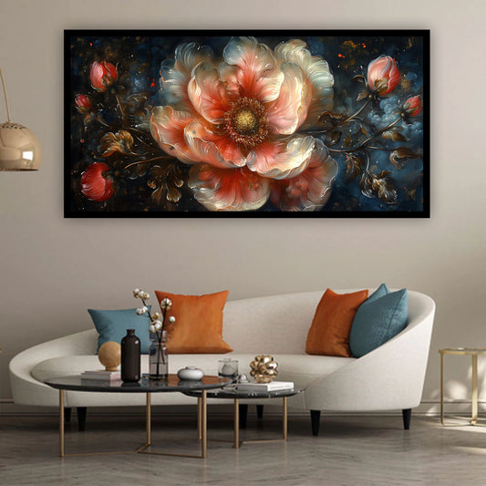 Premium Flower Wall Art | Canvas Painting for Home