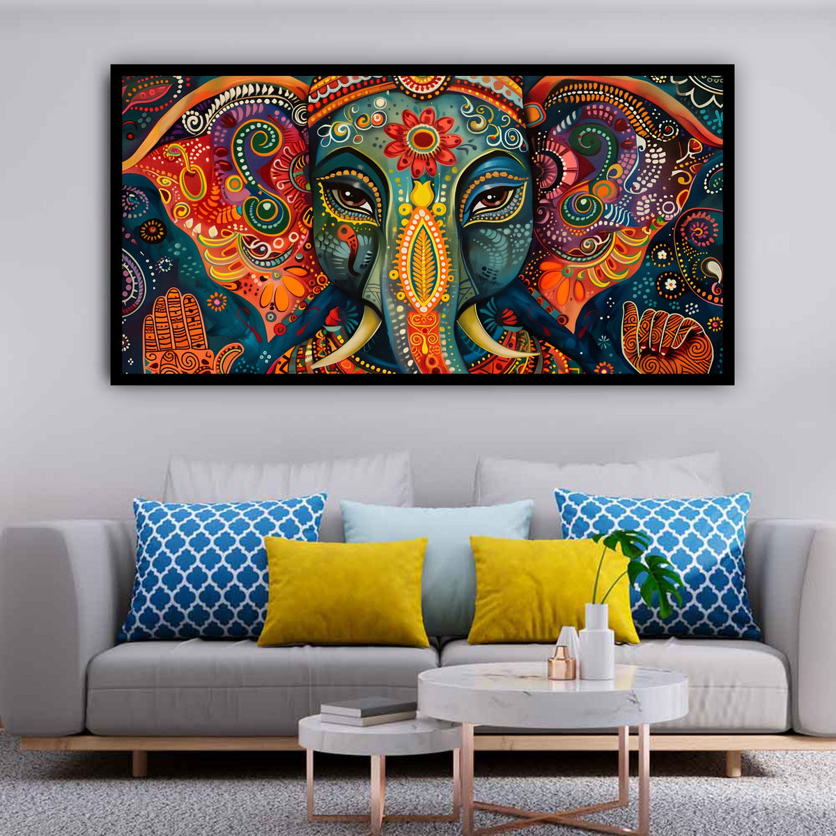 Lord Ganesha Wall Art | Enhance Your Space with Creative Deco