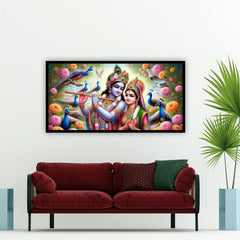 Creative Decor Radha Krishna Painting | Infuse Peace into Your Interiors