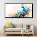 Peacock Wall Painting | Spiritual Decor by Creative Decor