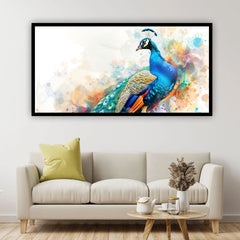 Peacock Wall Painting | Spiritual Decor by Creative Decor