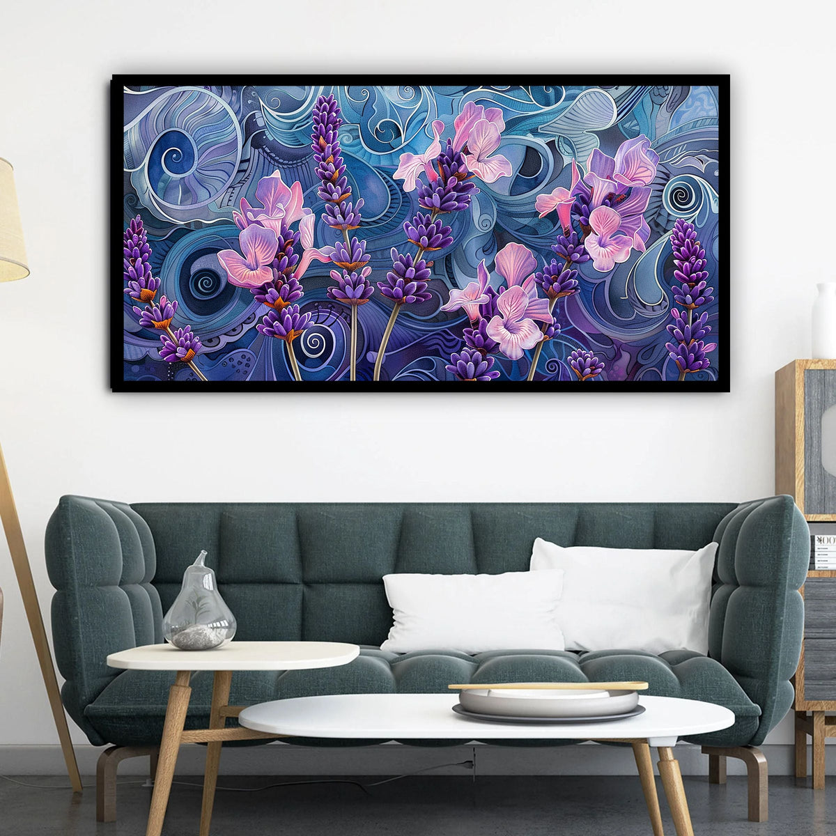 Modern Floral Wall Painting | Home Accent Piece