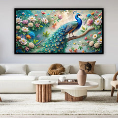 Creative Decor Peacock Painting | Enhance Your Space with Zen Serenity