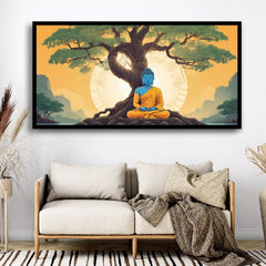 Serenity of Lord Buddha Wall Paintings by Creative Decor