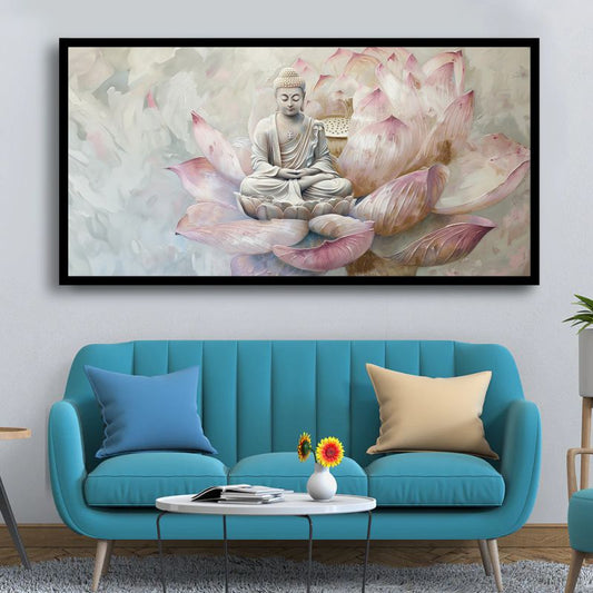 Serenity of Lord Buddha Wall Paintings by Creative Decor