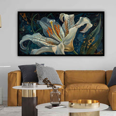 Handcrafted Flower Wall Painting | Unique Artistic Home Accent