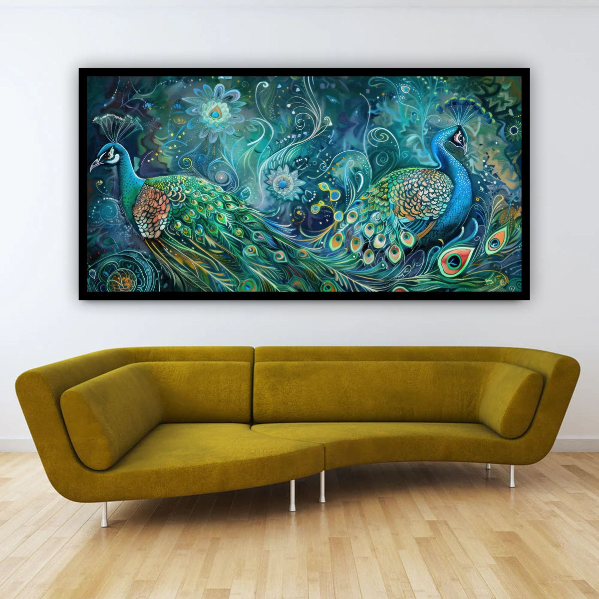 Serene Peacock Art | Elevate Your Home & Office Decor