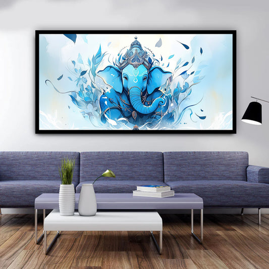 Lord Ganesha Canvas Wall Art | Bring Peace Home with Creative Decor