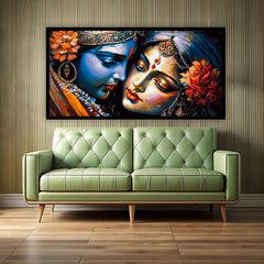 Radha Krishna Wall Art for Home | Spiritual Paintings by Creative Decor