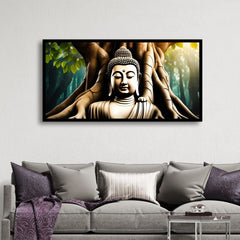 Gautam Buddha Spiritual Wall Art | Peaceful Zen Décor for Home & Office