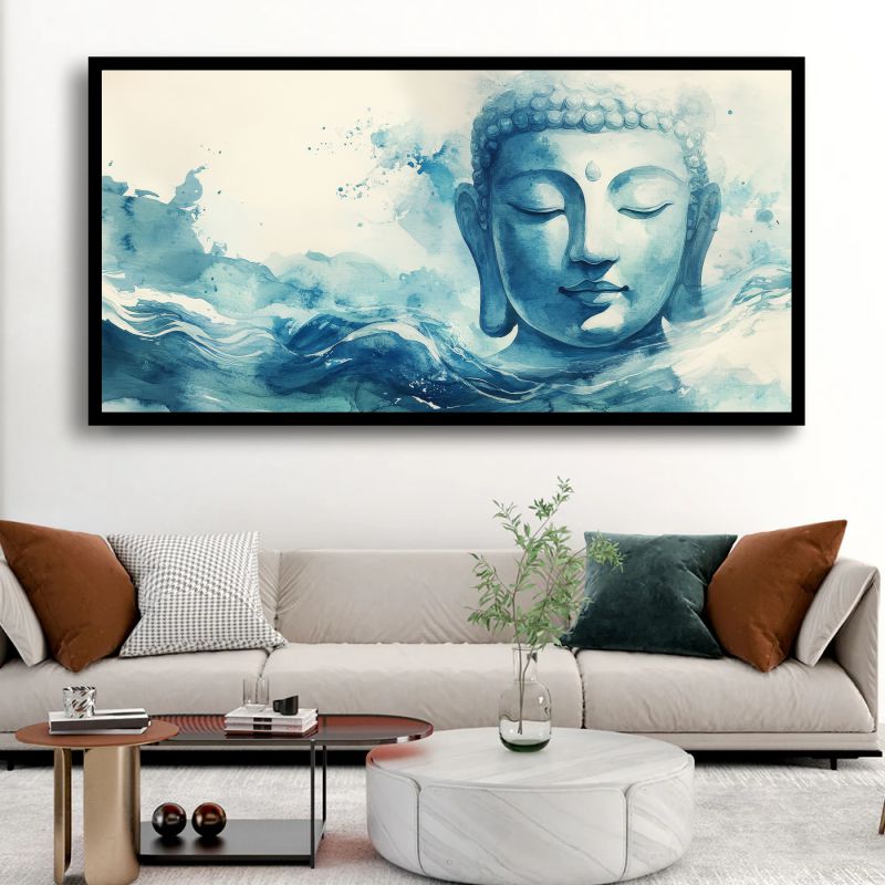 Serenity of Lord Buddha Wall Paintings by Creative Decor