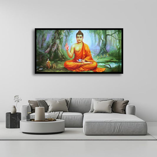 Serenity of Lord Buddha Wall Paintings by Creative Decor