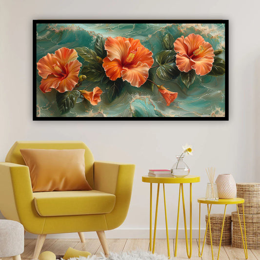 Beautiful Floral Canvas Art | Vibrant Flower Wall Décor for Home & Office