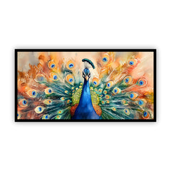 Peacock Tranquil Wall Painting | Elevate Your Interior by Creative Decor