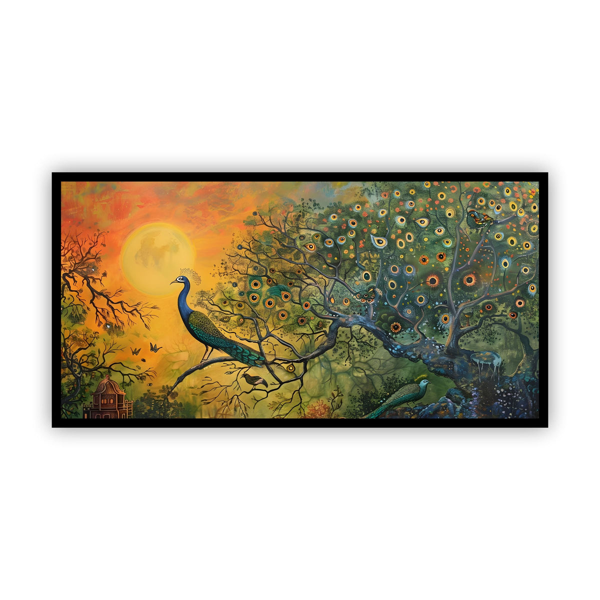 Creative Decor Peacock Painting - Wall Art for Tranquil Spaces