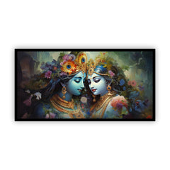 Creative Decor Radha Krishna Wall Painting | Perfect for Meditation Spaces