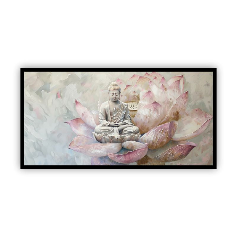 Serenity of Lord Buddha Wall Paintings by Creative Decor