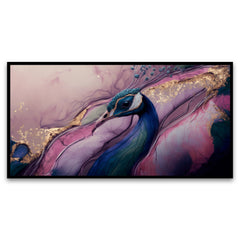 A Dance of Colors | Stunning Peacock Canvas Wall Art for Every Room