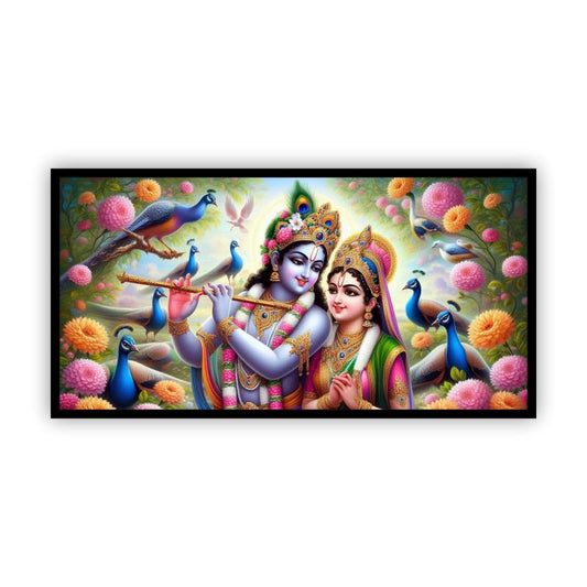 Creative Decor Radha Krishna Painting | Infuse Peace into Your Interiors