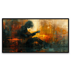 Rhythms of the Heart| Capturing the Creative Spirit of a Musician Bringing a New Melody to Life | New piece | Canvas Wall Painting