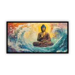 Creative Decor Buddha Art | Wave of Calm | Uplift Your Decor with Tranquil Wall Paintings