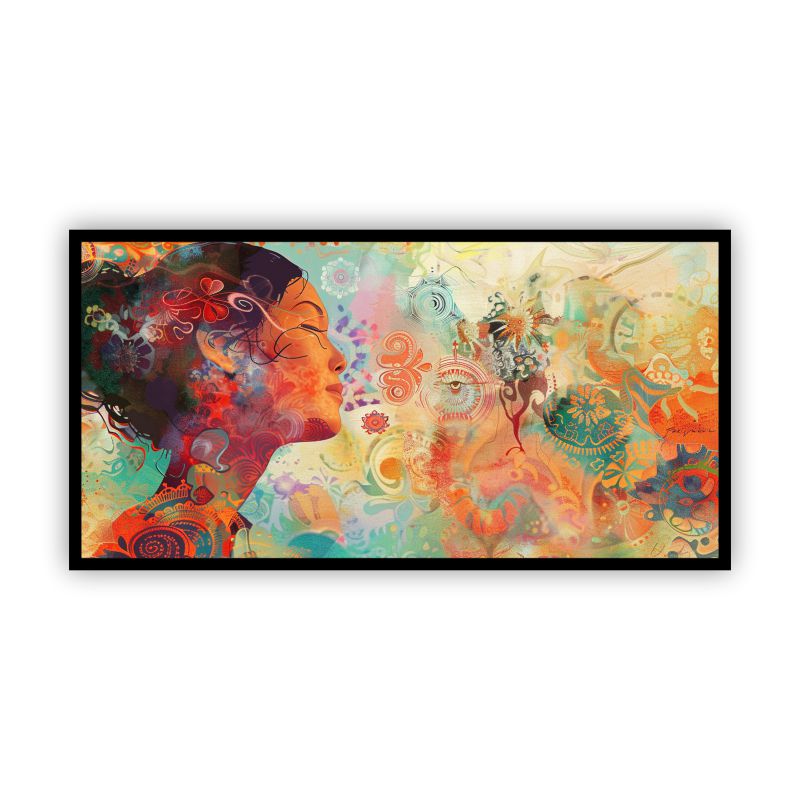 Abstract Figures in Motion: Wall Paintings by Creative Decor