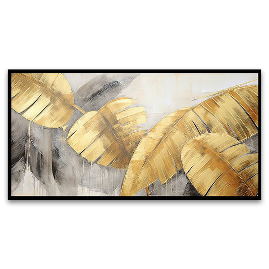 Creative Decor abstract-art-restore-ancient-ways-nostalgia-golden-touch Wall Painting for Living Room, Bedroom, Office.